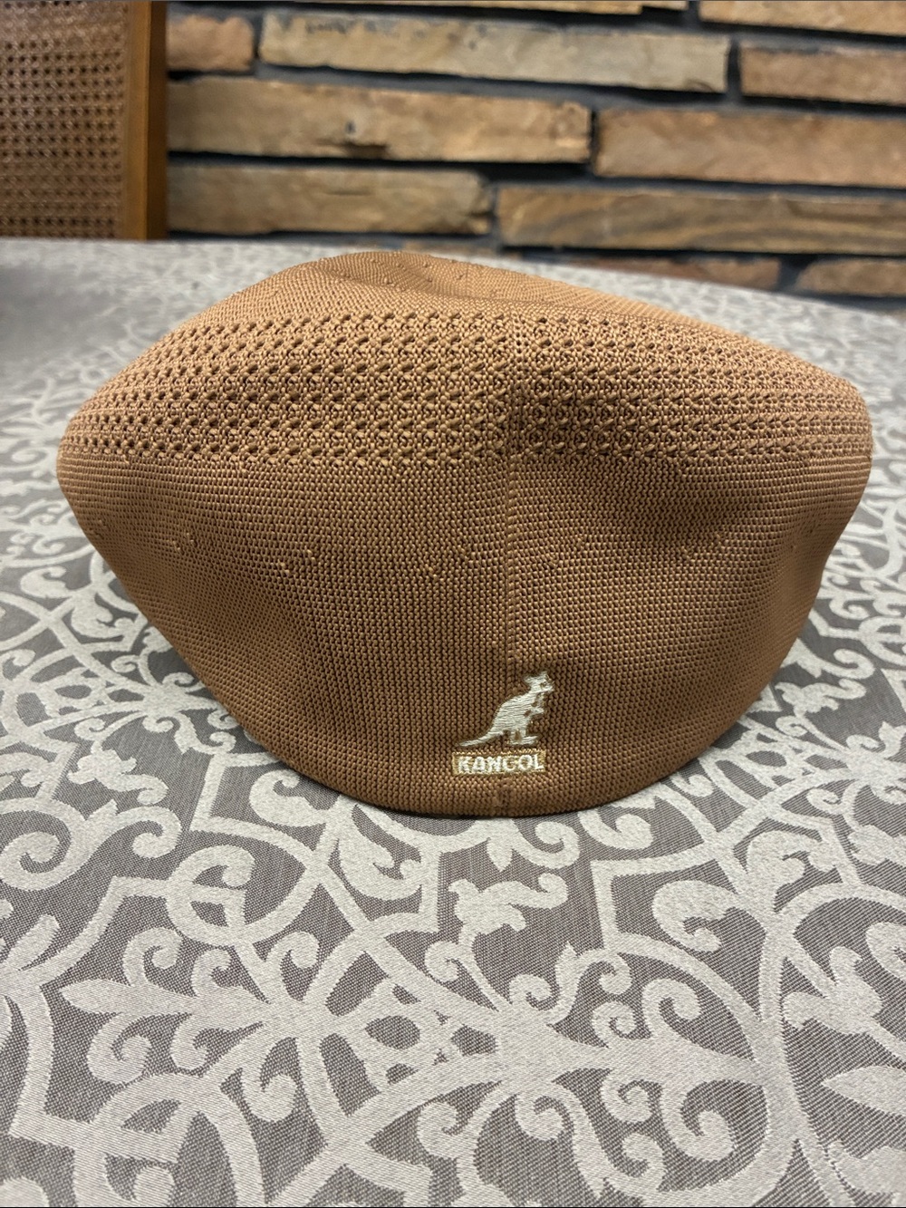 Kangol Chestnut Knit 504 Beret Hat